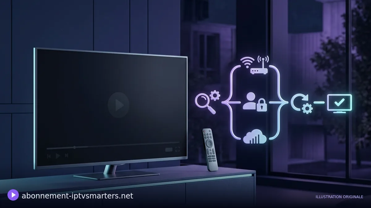 Écran de télévision avec une interface de diagnostic stylisée
