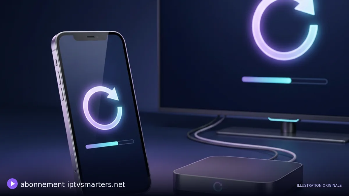 Appareils connectés illustrant une mise à jour logicielle